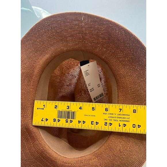 Urban Outfitters Women's Fedora Hat One Size Brown 3" Brim Cotton Blend NWT - Picture 8 of 8